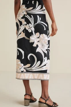 Soft Surroundings Skirts-Isla Stretch Linen Midi Skirt