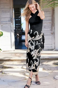 Soft Surroundings Skirts-Isla Stretch Linen Midi Skirt