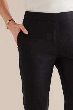 Soft Surroundings Pants-Isla Stretch Linen Slim Leg Pants