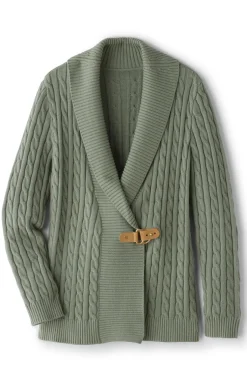 Soft Surroundings Tops|Sweaters & Cardigans-Ivey Cable Knit Cardigan