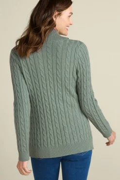 Soft Surroundings Tops|Sweaters & Cardigans-Ivey Cable Knit Cardigan