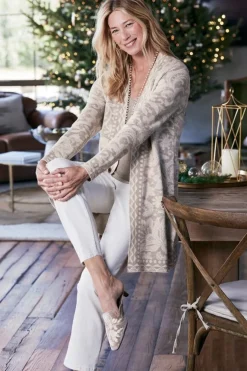 Soft Surroundings Tops|Sweaters & Cardigans-Ivy Shimmer Long Cardigan