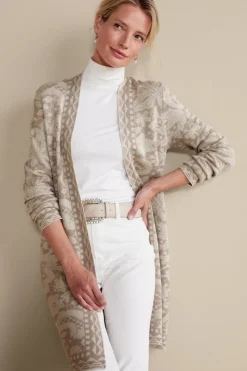 Soft Surroundings Tops|Sweaters & Cardigans-Ivy Shimmer Long Cardigan