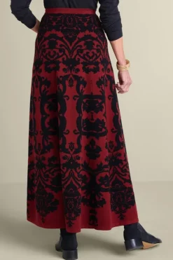 Soft Surroundings Skirts-Jacobean Sweater Skirt