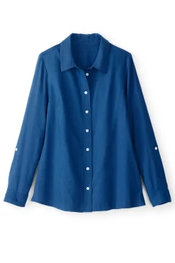 Soft Surroundings Tops-Jordan Linen Blend Shirt