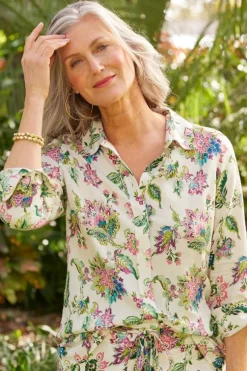 Soft Surroundings Tops-Jordan Linen Blend Shirt