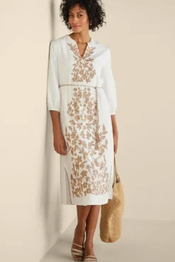 Soft Surroundings Dresses-Kimora Embroidered Midi Dress