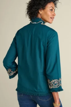 Soft Surroundings Jackets & Coats-Kiruna Embroidered Jacket