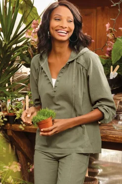 Soft Surroundings Tops|Sleepwear & Lounge-Lanai Hoodie