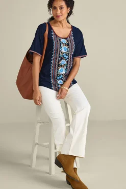 Soft Surroundings Tops-Lilian Velvet Top