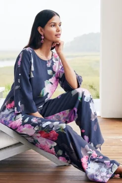 Soft Surroundings Pants-Lizette Wide-Leg Pant