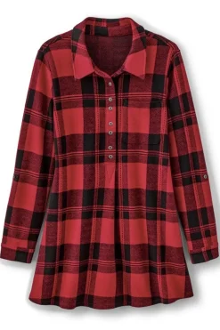 Soft Surroundings Tops-Mad About Plaid Top