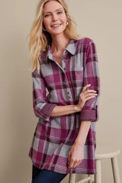 Soft Surroundings Tops-Mad About Plaid Top