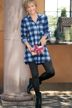Soft Surroundings Tops|Tunics & Leggings-Mad About Plaid Tunic