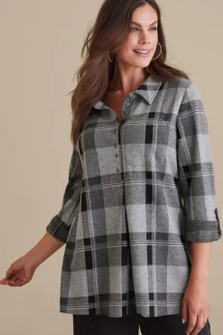 Soft Surroundings Tops|Tunics & Leggings-Mad About Plaid Tunic