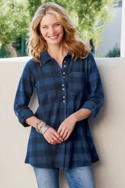 Soft Surroundings Tops|Tunics & Leggings-Mad About Plaid Tunic