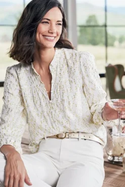 Soft Surroundings Tops-Mila Metallic Blouse