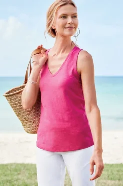 Soft Surroundings Tops-Mistral Supima Slub Tank