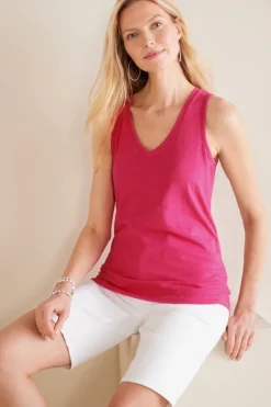 Soft Surroundings Tops-Mistral Supima Slub Tank