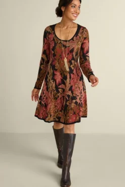 Soft Surroundings Dresses-Nelia Jacquard Sweater Dress