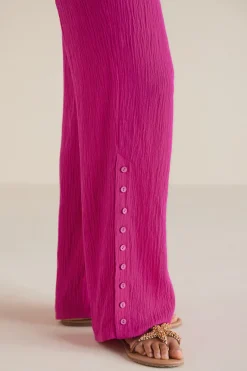 Soft Surroundings Pants-Oceo Gauze Wide-Leg Pants