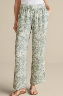 Soft Surroundings Pants-Oceo Gauze Wide-Leg Pants