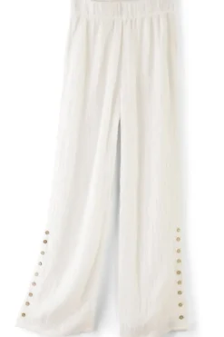 Soft Surroundings Pants-Oceo Gauze Wide-Leg Pants