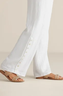 Soft Surroundings Pants-Oceo Gauze Wide-Leg Pants