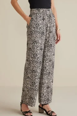 Soft Surroundings Pants-Oceo Gauze Wide-Leg Pants