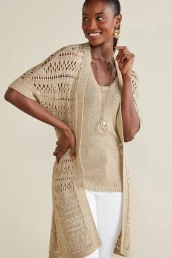 Soft Surroundings Tops|Sweaters & Cardigans-Opaline Shimmer Cardigan
