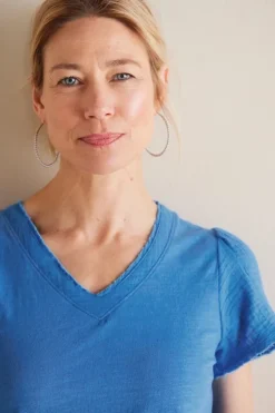 Soft Surroundings Tops-Philippa Gauze Sleeve Tee