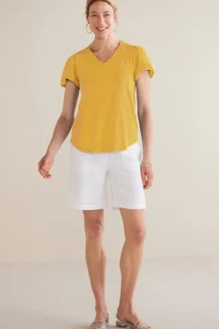 Soft Surroundings Tops-Philippa Gauze Sleeve Tee