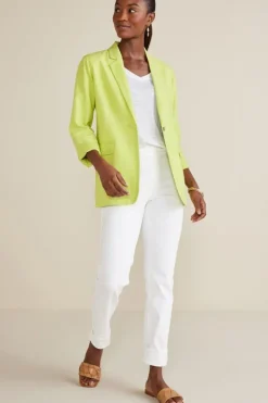 Soft Surroundings Toppers|Dresses-Portofino Linen Blend Boyfriend Blazer
