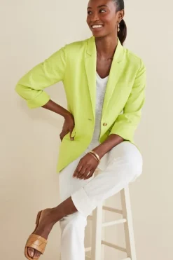 Soft Surroundings Toppers|Dresses-Portofino Linen Blend Boyfriend Blazer