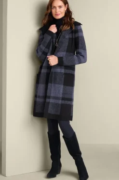 Soft Surroundings Sweaters & Cardigans-Posh Plaid Cardigan