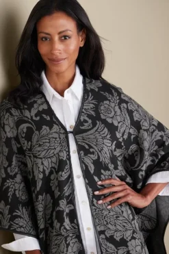 Soft Surroundings Scarves & Wraps-Rian Jacquard Ruana