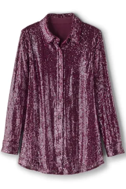 Soft Surroundings Tops-Sancerre Sequin Shirt