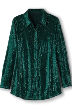 Soft Surroundings Tops-Sancerre Sequin Shirt