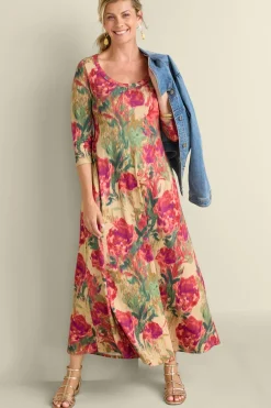 Soft Surroundings Dresses-Santiago 3/4 Sleeve Dress