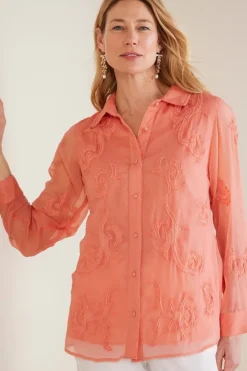 Soft Surroundings Tops-Savannah Embellished Tunic