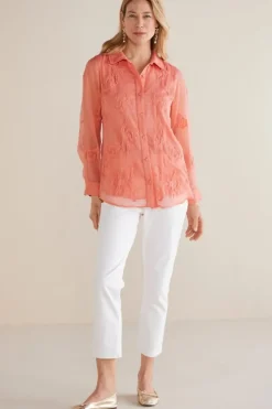 Soft Surroundings Tops-Savannah Embellished Tunic