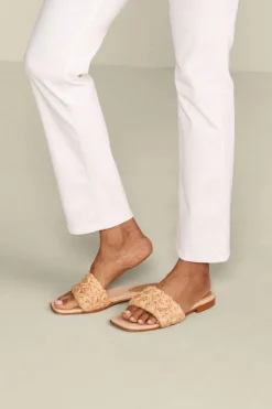 Soft Surroundings Shoes-Schutz Ayla Raffia Slides