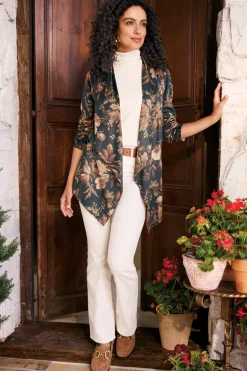 Soft Surroundings Toppers|Jackets & Coats-Shape Drape Faux Suede Jacket