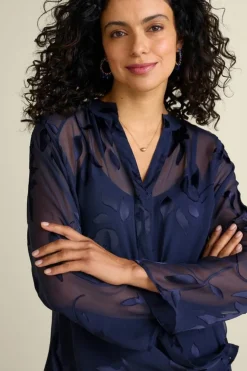 Soft Surroundings Tops-Silk Convertible Shirt & Cami