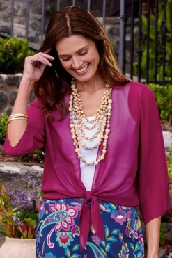 Soft Surroundings Toppers|Jackets & Coats-Silk Undercover Topper