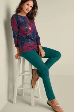 Soft Surroundings Pants-Soft Essential Ponte Slim Leg Pants