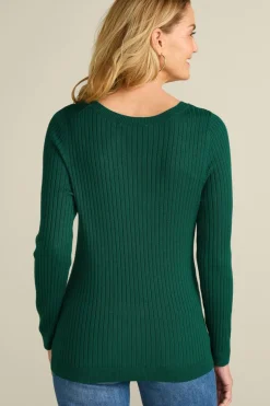 Soft Surroundings Tops|Sweaters & Cardigans-Soft Essential Ribbed Pullover Sweater