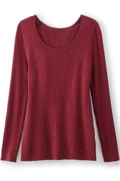 Soft Surroundings Tops|Sweaters & Cardigans-Soft Essential Ribbed Pullover Sweater