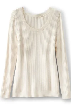 Soft Surroundings Tops|Sweaters & Cardigans-Soft Essential Ribbed Pullover Sweater