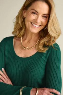 Soft Surroundings Tops|Sweaters & Cardigans-Soft Essential Ribbed Pullover Sweater